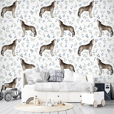 3D Wolf Leaves A5407 Wallpaper Wall Mural Self-adhesive Uta Naumann Amy 2023
