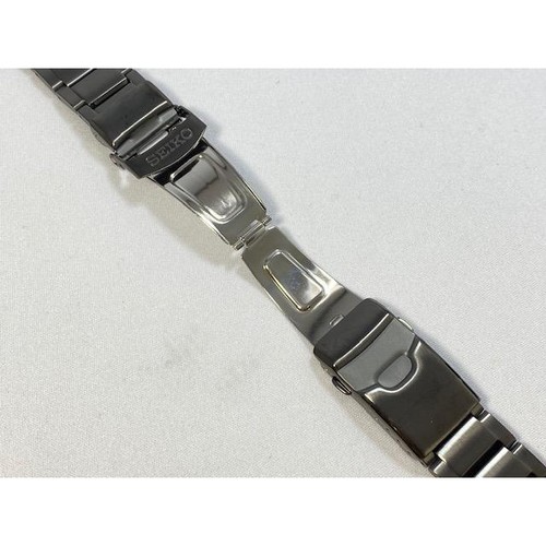 Genuine 35J5NG SEIKO Kinetic Diver 20mm Stainless Steel Bracelet Black - Picture 7 of 10