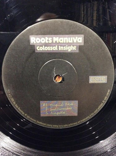 Roots Manuva Colossal Insight 12” Single Vinyl Rec BD073 A1/B1 Dance Garage 00s - Picture 6 of 6