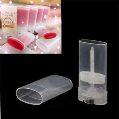 Weiß/Klar Leere Lippenbalsam Tube Tragbar Deodorant Behälter Lippenstift Lippenwanne