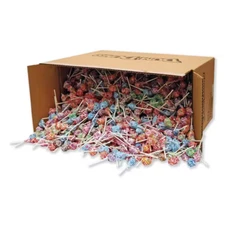 30 lb Dum-Dum-Pops Candy Variety Box Assorted Flavor Individual Wrap Bulk Carton