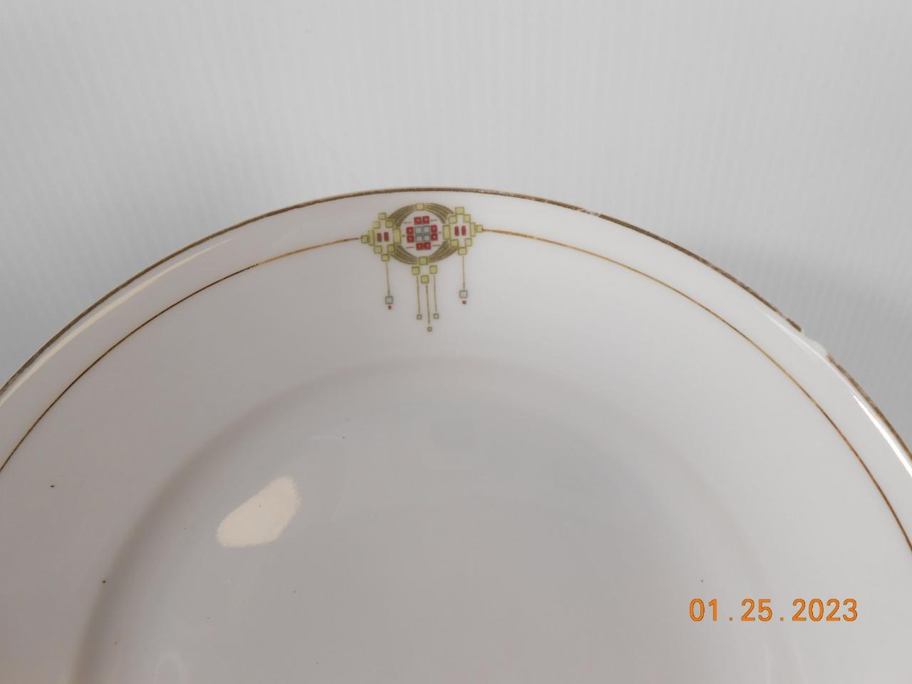 Antique Austrian Empire China Karlsbad Dinnerware Set 45 pc Austria.
