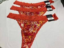 Women No Boundaries 3 Pack Stretch Thong Panties Size 3XL 21 NWT