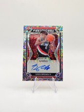 Greg Brown III 2021-22 Panini Prizm RC Fast Break Auto SP #FBR-GBR