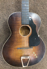 Rare And Cool 1937 Harmony Richter Acoustic Guitar - Used With Original Strap