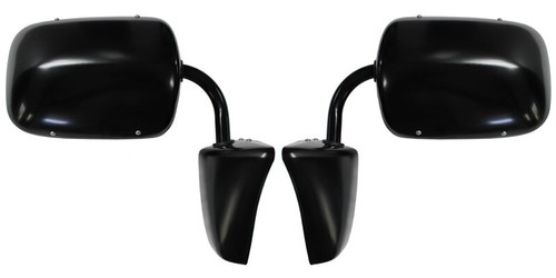 NEW Black Steel Side View Mirror Set / For 1973-1991 Suburban K5 Blazer Jimmy - Picture 1 of 5