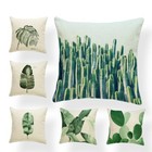 Simple Plant Leaf Style Cushion Set Palm Cactus Living Room Bedroom Decoration