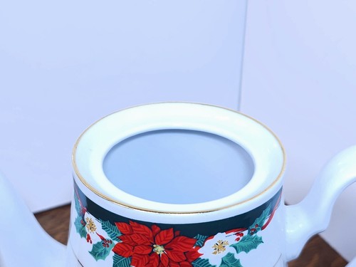 Tienshan Deck The Halls Tea Pot Excellent - Picture 9 of 12