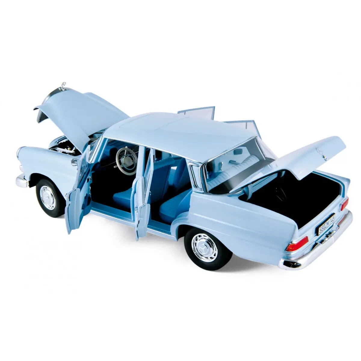 NOREV 1966 MERCEDES BENZ 200 Limousine Light Blue 1:18*Brand NOREV 1966 MERCEDES BENZ 200 Limousine Light Blue 1:18*Brand