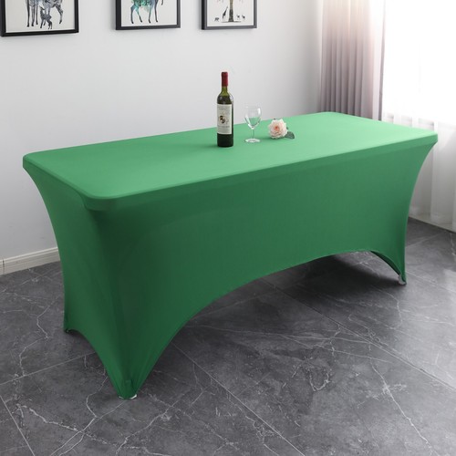 Stretch Spandex Rectangular Fitted Table cloth Cover Wedding Party Decoration - Picture 14 of 103