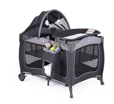 Portable Baby Nursery Center Play Yard Include Wheels, Canopy and Changing Table