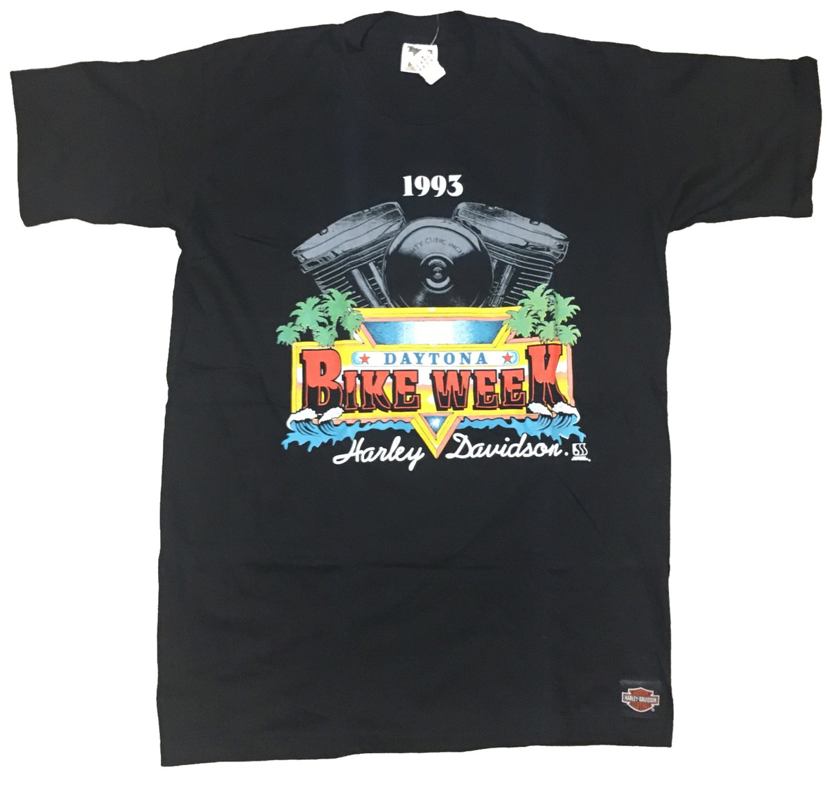 90's vintage BIKE WEEK tshirt バイク Tシャツ Vintage 90s Daytona Bike Week Dark Green Eagle Tee – Total