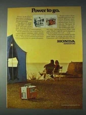 1972 Honda E900 and E1500 Generators Ad - Power to Go