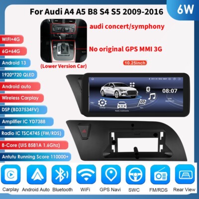 10.25'' Android Screen Carplay Navi Upgrade for Audi A4 A5 S4 RS5 2010-2016 LOW