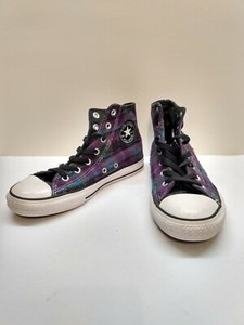 purple plaid converse