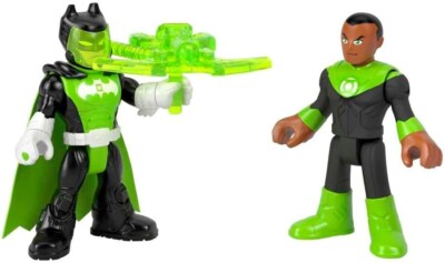Imaginext DC Super Friends Batman and Green Lantern Figure Set, 3 Pieces,
