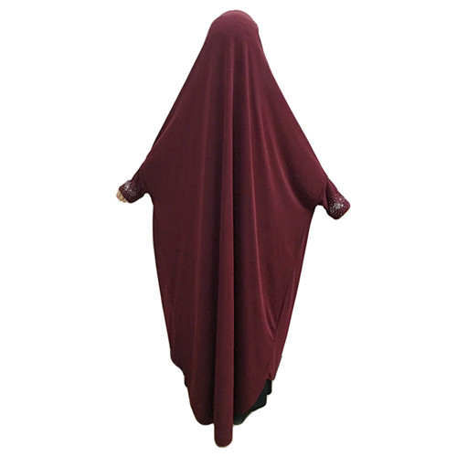 Muslim Women Hijab Maxi Dress Abaya Prayer Khimar Burqa Overhead Robe Islam Gown - Picture 23 of 40