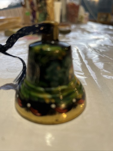 Vintage Bell Enamel Christmas Decoration - Picture 4 of 6