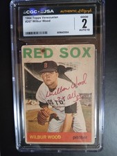 1964 TOPPS #267 VENEZUELAN WILBUR WOOD RC 2 CGC JSA RED AUTO 10 Pop1 3xALL STAR 