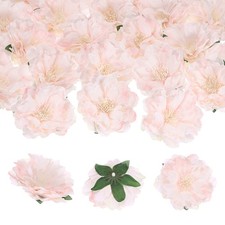 16-Pack Artificial Peonies Heads, Silk Faux Peony Head 6cm, Light Pink 