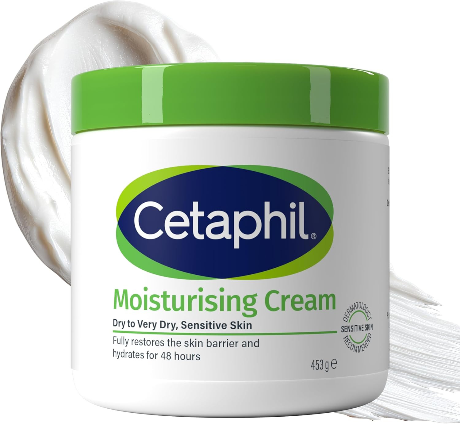 Cetaphil Body Moisturiser, 453G, Moisturising Cream for Dry to Very Dry, Sensiti