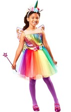Rainbow Unicorn Dress Costume - Girl's Forum Novelties Outfit, Adorable 