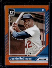 2024 Panini Donruss Optic Prizm Jackie Robinson #16 Orange
