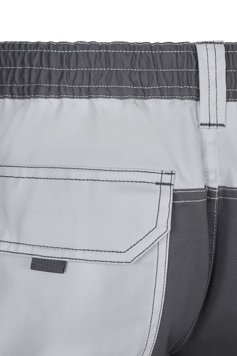 VELILLA 103020b_07/08_40 Pantalone Bicolore Multitasche, Bianco e Grigio, 44 Uni - Foto 5 di 5