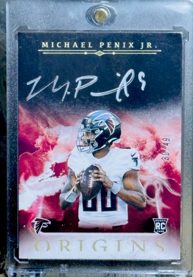 Michael Penix Jr ORIGINS Rookie ON CARD AUTO NUMBERED /49 SILVER