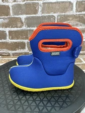 Bogs Classic Pull Up Blue Waterpoof Winter Lined Snow Boots Toddler Size 7