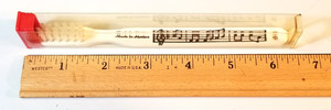 Vintage "DIXIELAND" (notes) TOOTHBRUSH with CASE: old, but NEW,  UNUSED