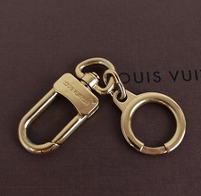Louis Vuitton Keychain Gold GP 7.8 in length Keyring Good Condition
