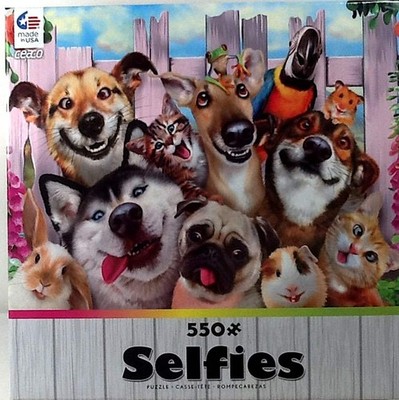 Selfies Dogs Cats Rabbit Frog Guinea Pig Howard Robinson 550 pc 22'' X 28'' Ceaco