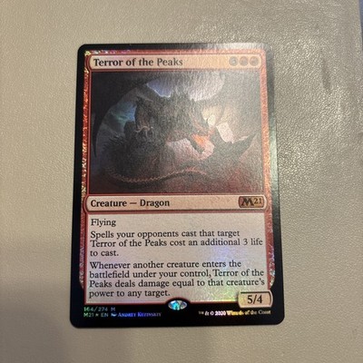 *FOIL* Terror of the Peaks - M21 2021 Core Set - MTG Magic The Gathering - NM