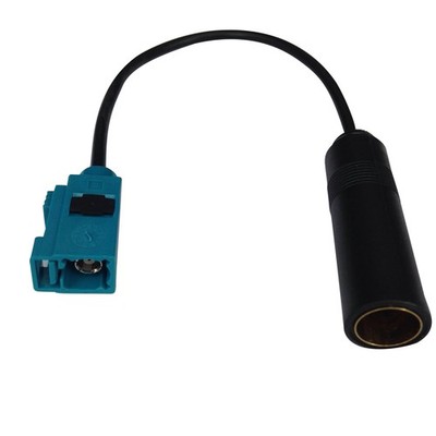 Fakra Z Jack to DIN Socket Car Stereo Radio Antenna Adapter Cable For GPS FM AM