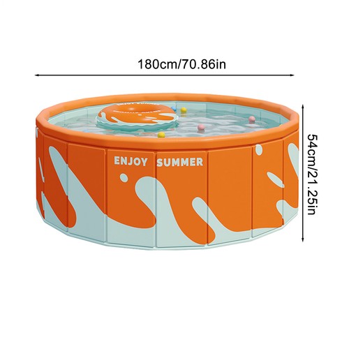 Folding Swimming Pool Family Non-inflatable Bathing Pool Outdoor For Kids - Picture 5 of 18