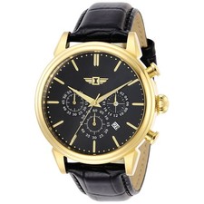 Invicta Men's Watch I By Invicta Chronograph Quartz Black Leather Strap 29865