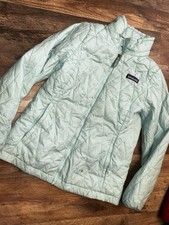 girls patagonia jacket puffer quilted size 10