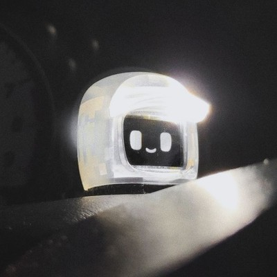 Dasai Tokyo Mochi JDM Dashboard Toy LED Strobe Lights Animated Car AccessoryRare