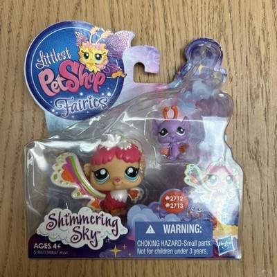 Littlest Pet Shop Feen schimmernder Himmel Regen Prisma Fee 2712 und Fledermaus 2713 2013