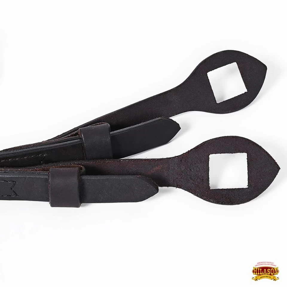 Riendas divididas de cuero genuino Western Horse Foto 3 de 3