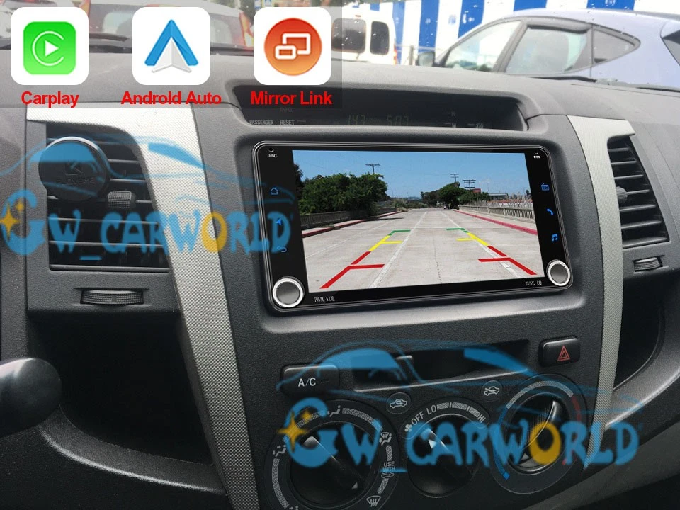 PARA TOYOTA HILUX 2005-2015 7" CARPLAY ANDROID 13 COCHE RADIO ESTÉREO GPS REPRODUCTOR RDS Foto 4 de 4