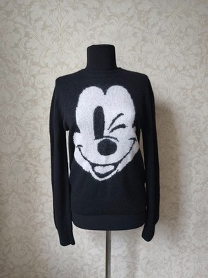 MC2 Saint Barth x Disney Mickey Mouse Wool Sweater Women s Size M Black Knit