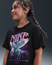 Nike Girls Sportswear Black Graphic T- Shirt Size M (10-12 yrs) Brand New‼️