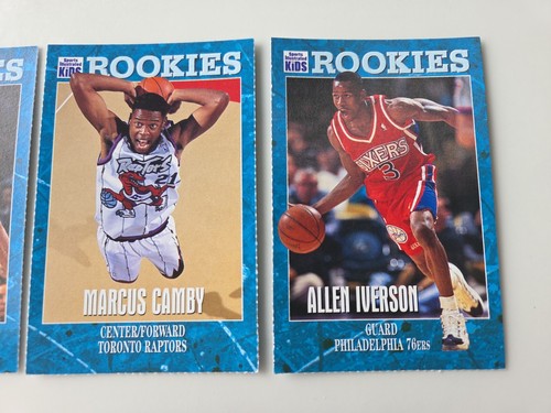1997 Sports Illustrated Kids KOBE BRYANT SI Rookies #59 RC 4 Card Iverson Camby - Picture 8 of 12