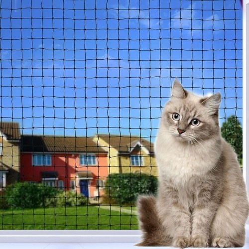 Tatamyya Rete per Gatti per Balcone, Rete per Gatti Filo Rinforzato 8x3m, Rete per Balcone i... - Foto 2 di 8