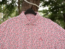     Rhoback Nebraska Gameday Polo Men's White Collegiate Premium Shirt Travel