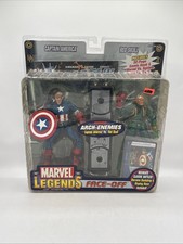 ToyBiz Marvel Legends Face-Off Captain America Unmasked   Baron Strucker SEALED