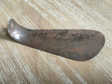 Vintage Metal Shoehorn Unmarked 4  Long  Rusty - Pre-owned