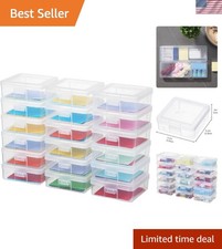 Plastic Clear Storage Containers for Organizing, Craft Storage Organizers and...